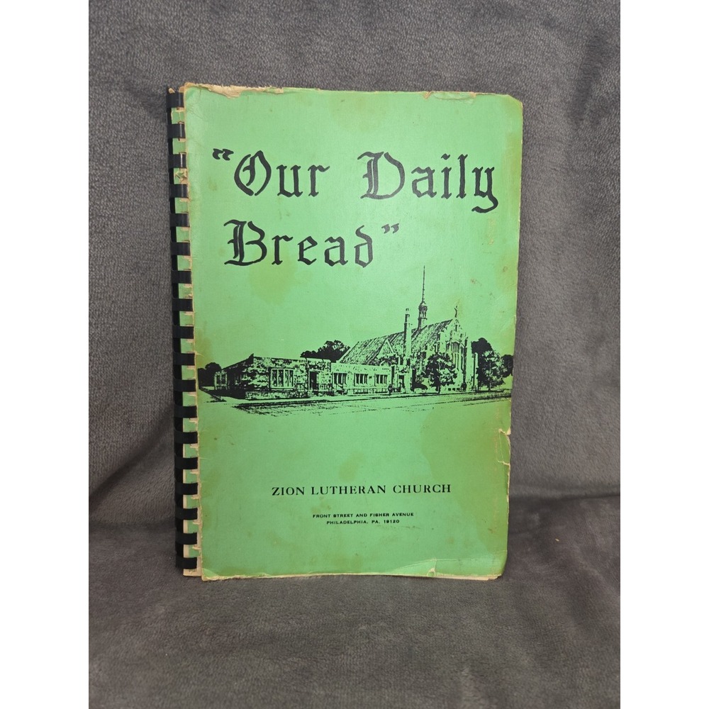 Zion‎ Lutheran Church Cookbook Philadelphia,  PA 1979 Spiral Pennsylvania Dutch